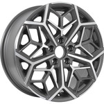 Диск KDW KD1710 7x17 5*114,3 Et:50 Dia:66,1 Grey Front Polished