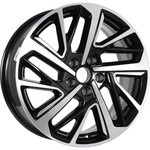 Диск KDW KD1727 7x17 5*108 Et:33 Dia:60,1 Black Front Polished
