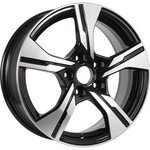 Диск K&K KC1053 6,5x16 5*114,3 Et:45 Dia:60,1 алмаз чёрный