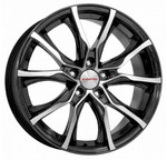 Диск K&K Твист 7,5x17 5*105 Et:38 Dia:56,6 алмаз чёрный