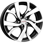 Диск K&K Палермо 6,5x16 5*105 Et:38 Dia:56,6 алмаз чёрный